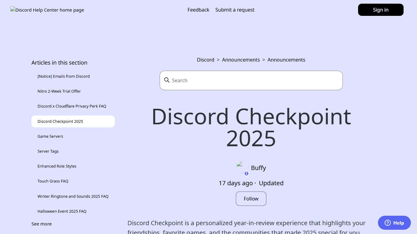 Discord Checkpoint 2025 – Discord