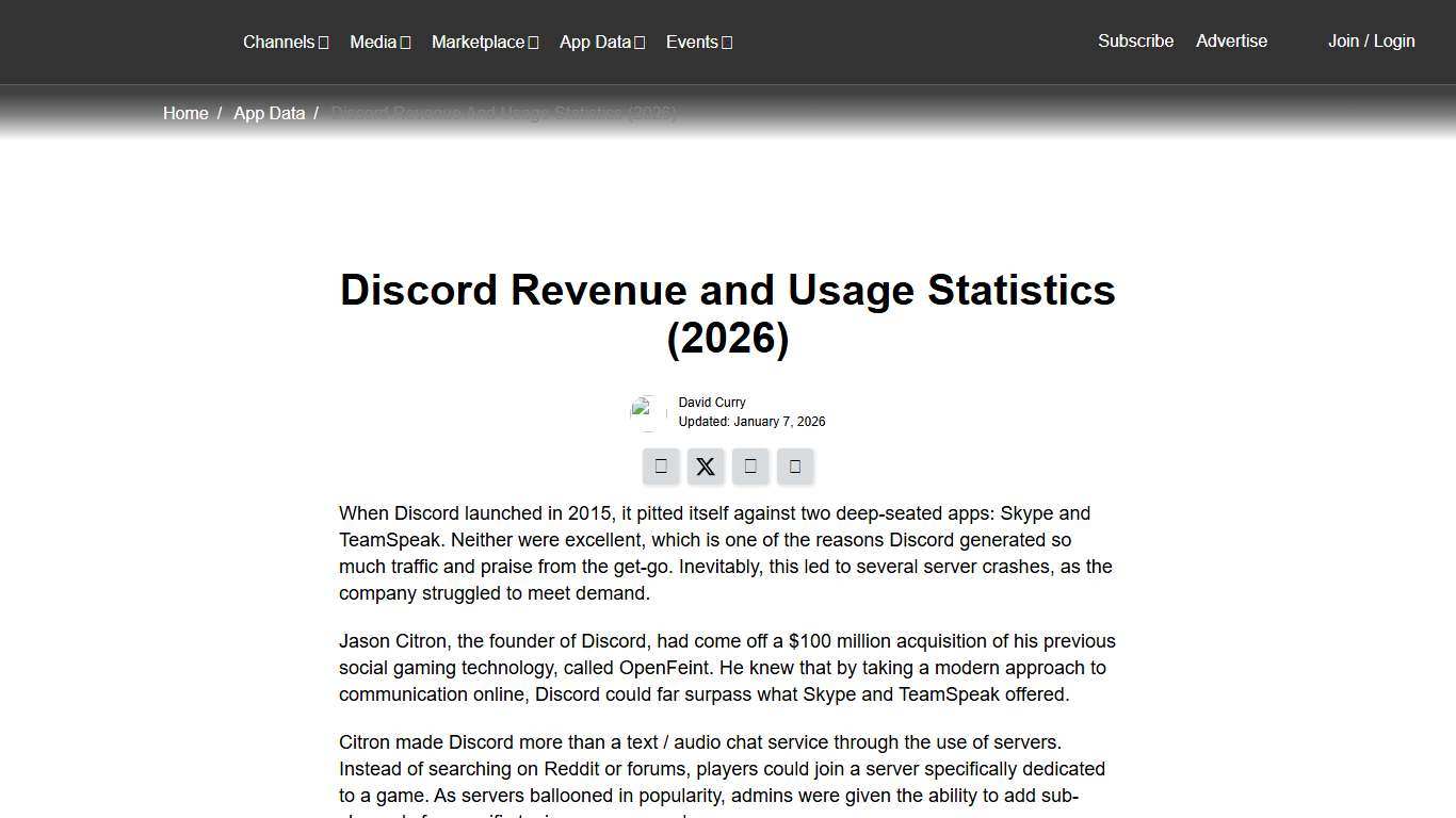 Discord Revenue and Usage Statistics (2026) - Business of Apps